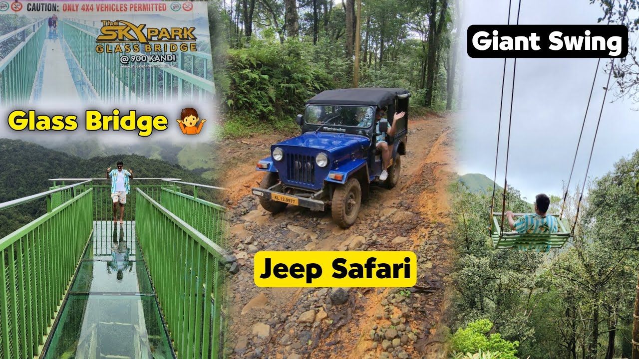 Wayanad 900 Kandi Detailed Vlog - The Sky Park | Glass Bridge | Giant Swing