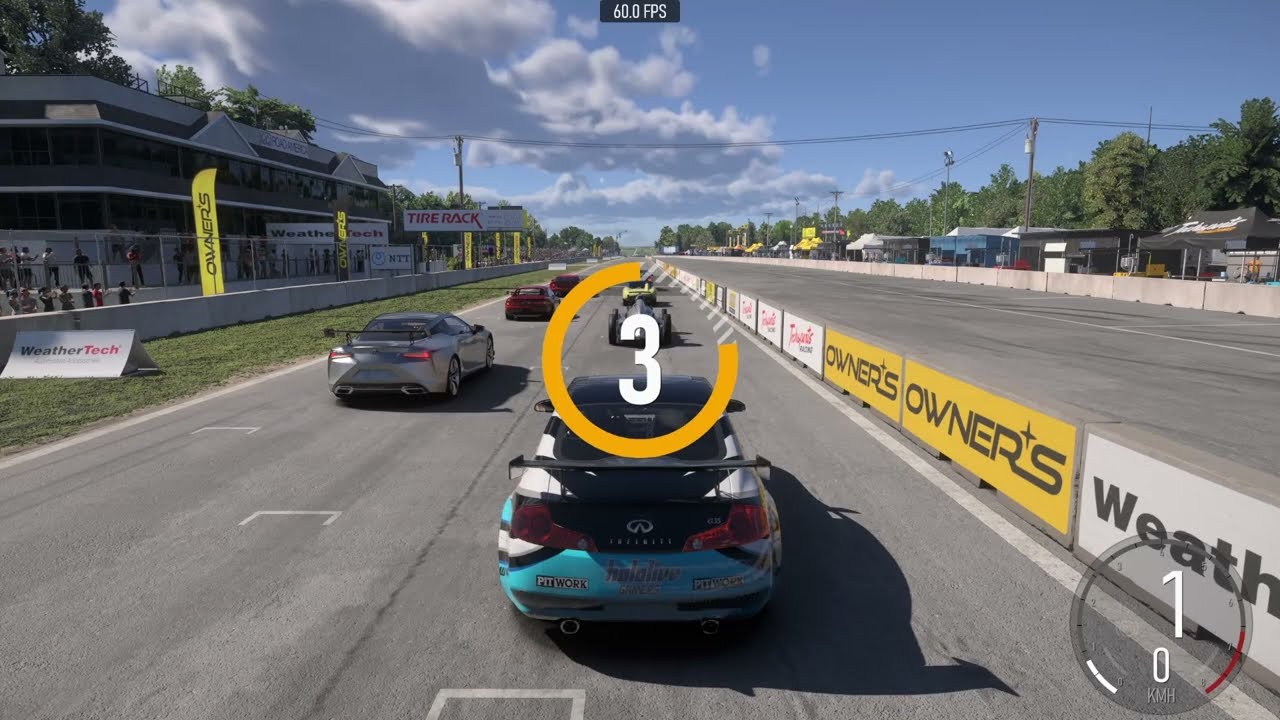 B-Class With the Infiniti G35 at Road America. (Forza Motorsport gameplay)