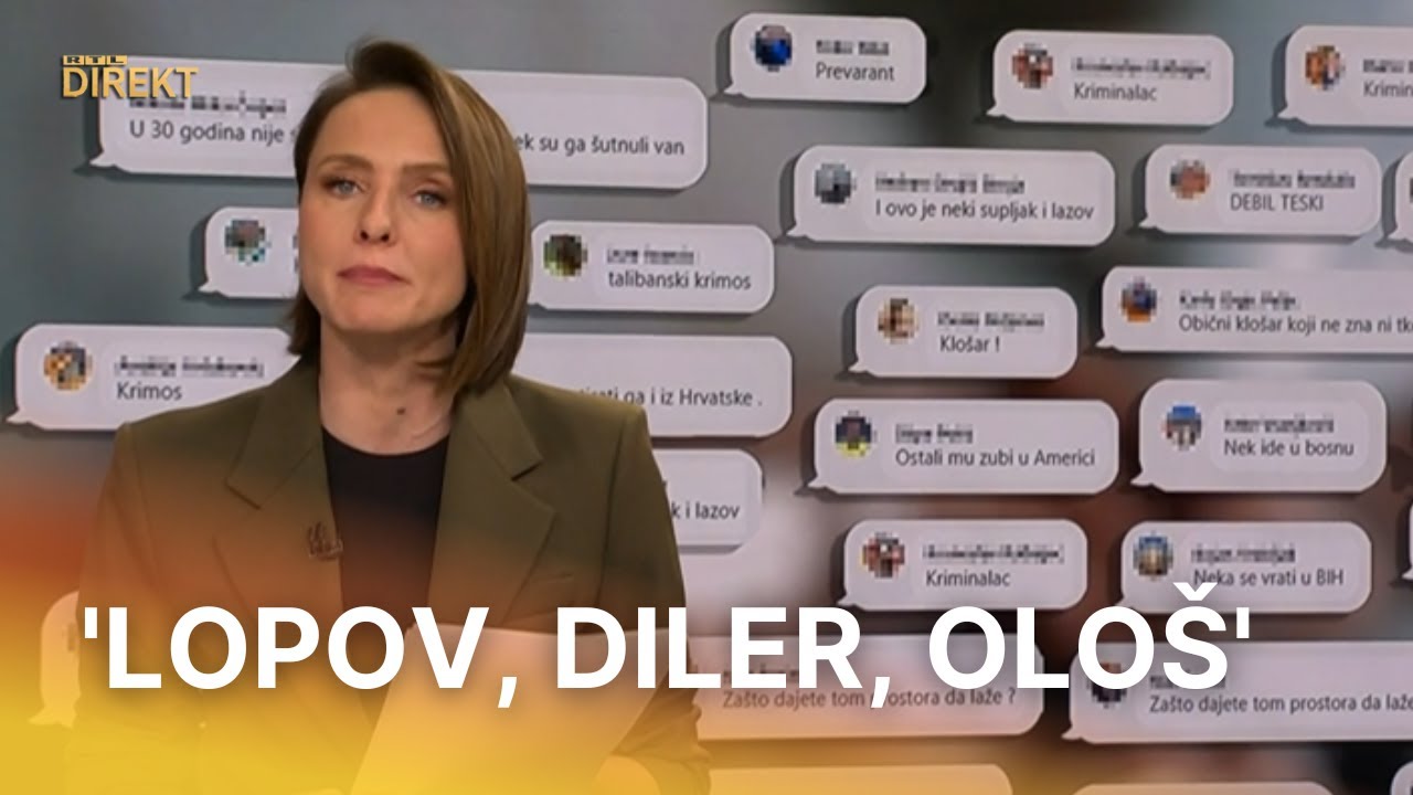Mojmira čitala uvrede upućene Sandru Vukoviću: 'Metak u čelo i bacit u jarak' | RTL Direkt