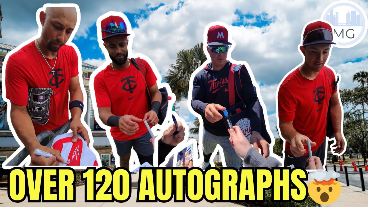 CRAZY Minnesota Twins Spring Training Autograph Recap! OVER 120 Autographs🔥✍️🌴⚾️