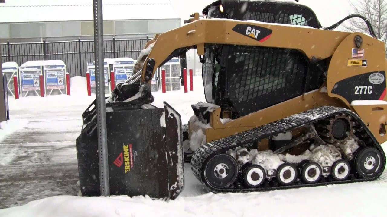 Cat 277C Plowing Snow 2