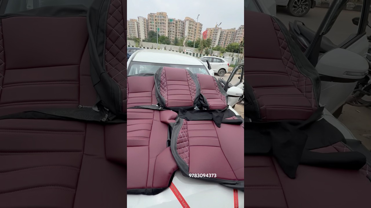 New brezza car Seatcover Install #carlover #newbrezza #shorts #car seat