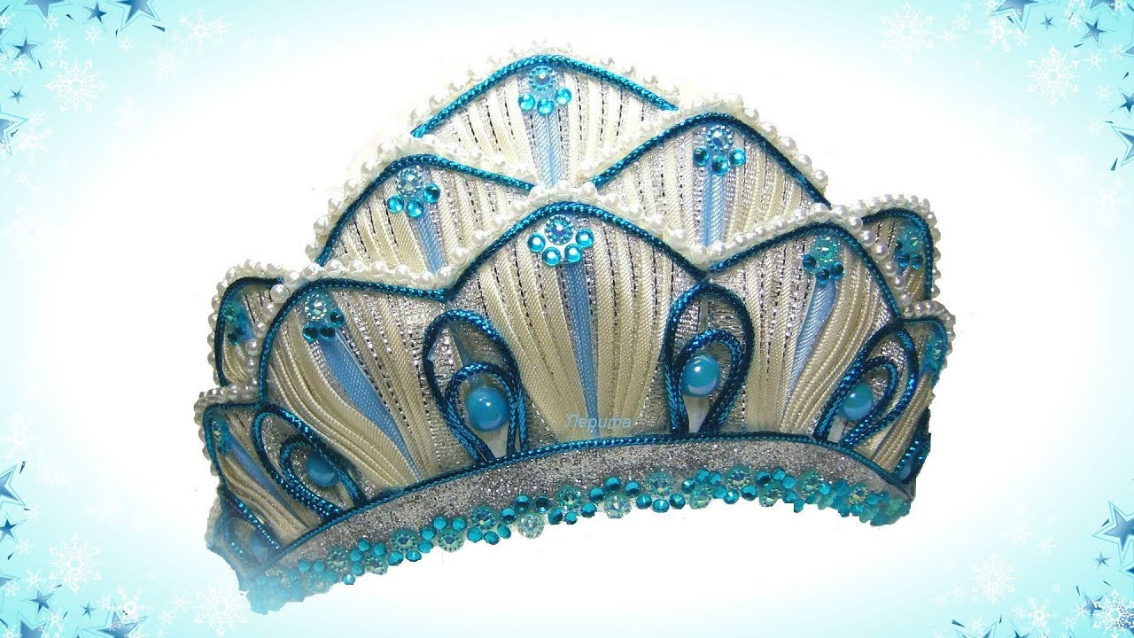 Новогодняя корона своими руками из косой бейки Мк / diy crown