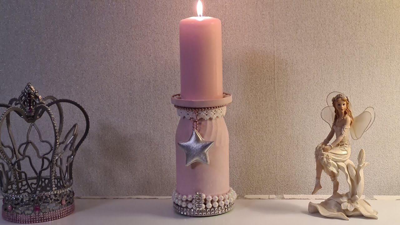 Kerzenständer Deko aus Einmachglas/ Einwegglas | DIY UPCYCLING WEIHNACHTSDEKO