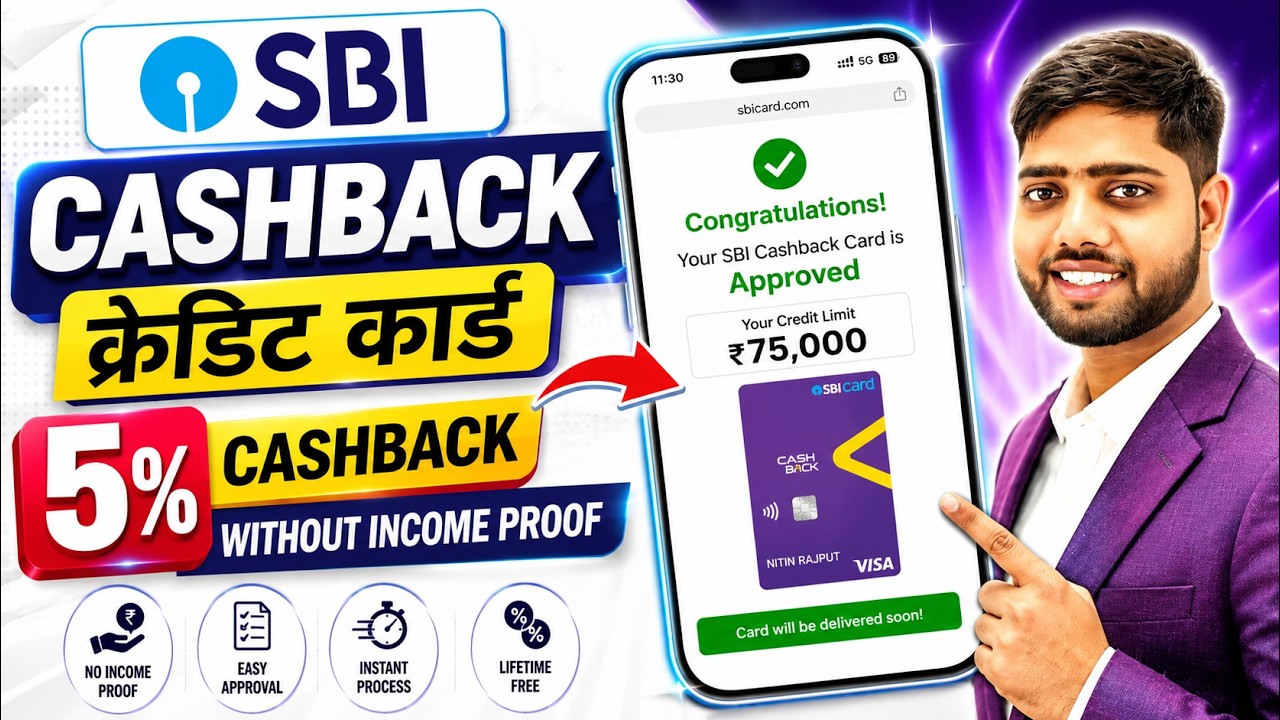 SBI Cashback Credit Card Online Apply 2026: Step-by-Step Live Process |