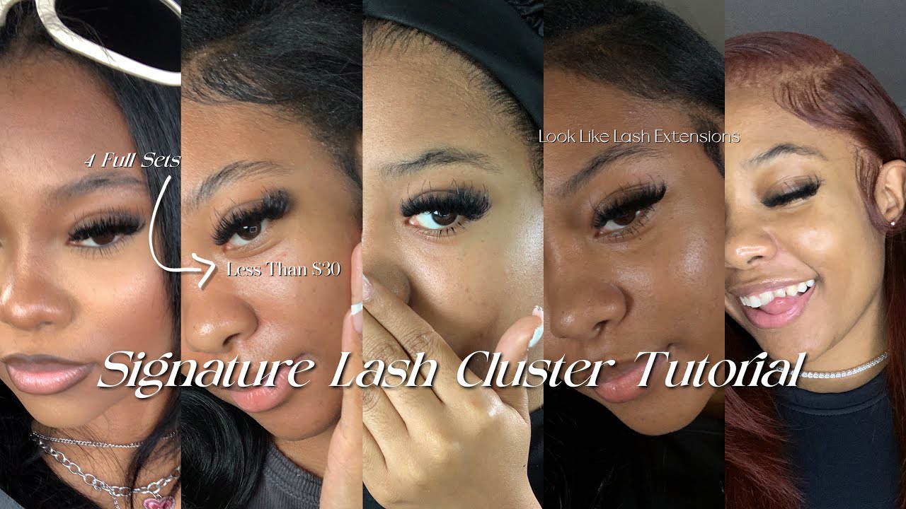 DIY Lash Extensions At HOME | Amazon Lash Clusters *4 FULL Sets for Less than $30* ft. Focipeysa