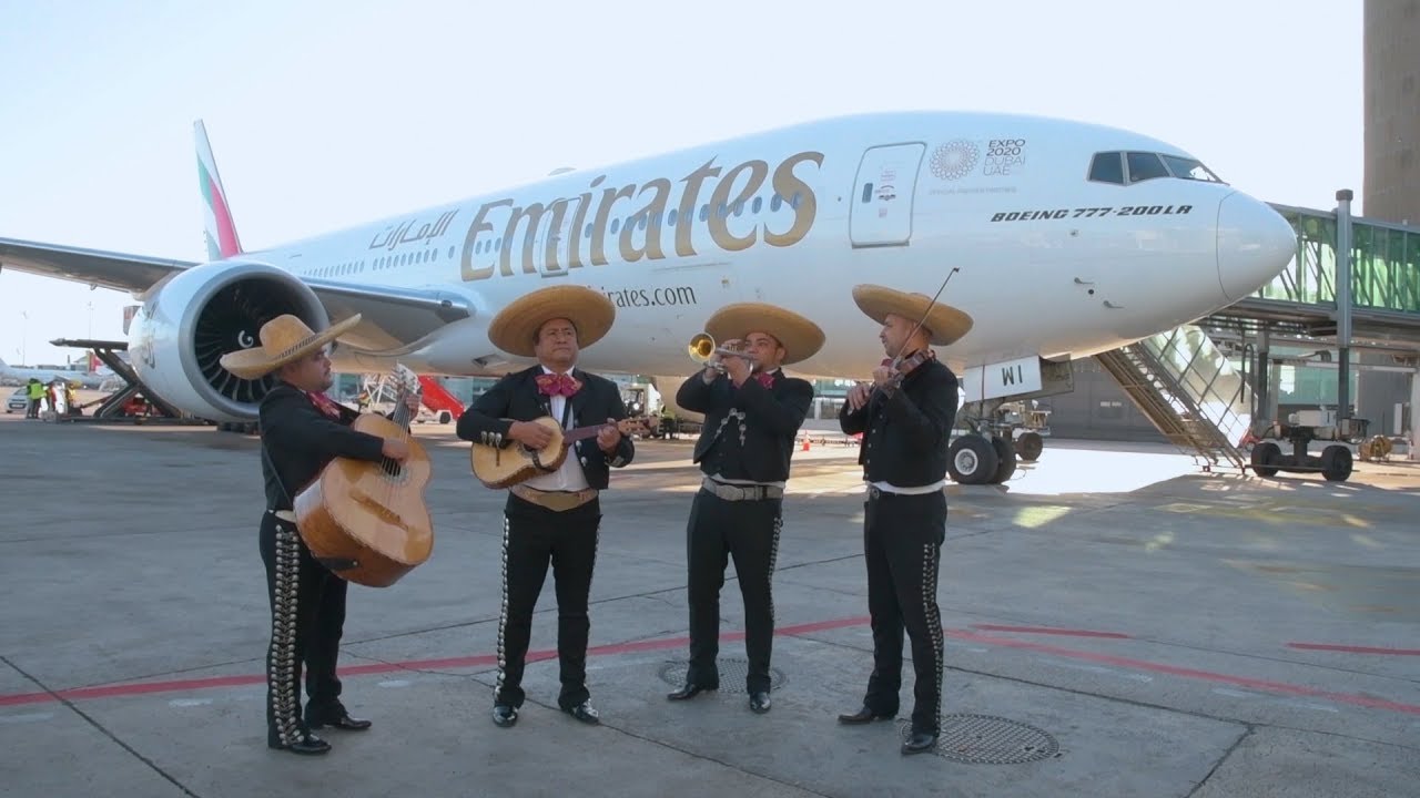 Emirates lands in Mexico City