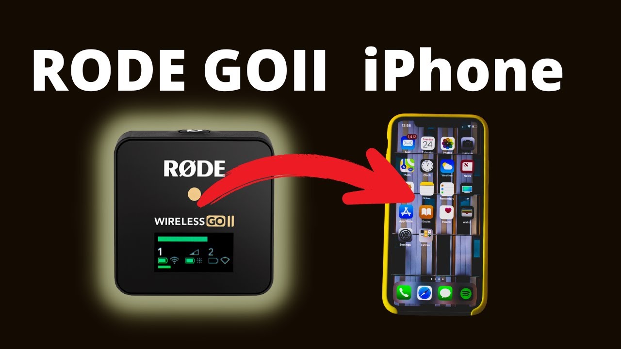 How to record audio with RODE GO II on an iPhone