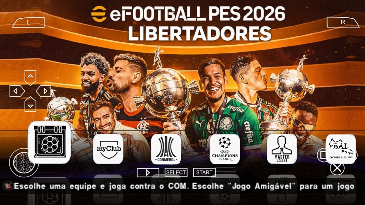 NOVO🔥 PES 2026 PPSSPP PATCH SUL-AMERICANO COM BRASILEIRÃO 100% ATUALIZADO & NOVAS CONTRATAÇÕES 