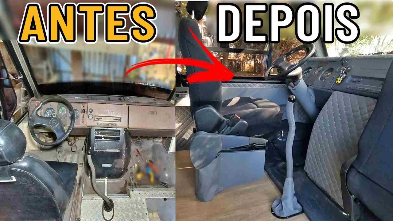 INCRÍVEL TRASFORMAÇÃO da CABINE do MOTORHOME
