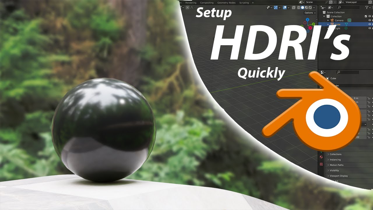 Как добавить HDRI в Blender!