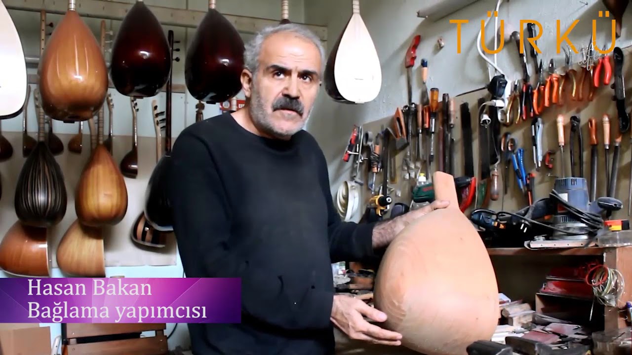 Oyma Dut Bağlama yapımı  Hasan BAKAN