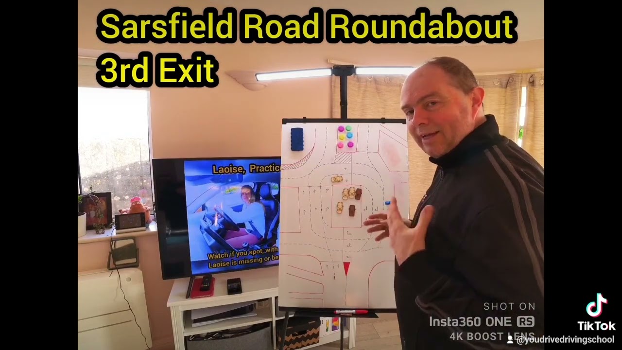 Sarsfield roundabout 3rd exit.