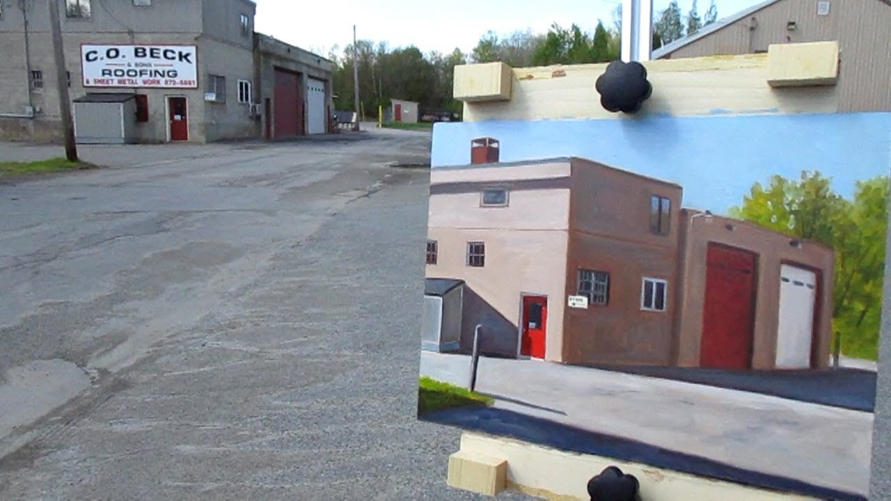 Plein Air Oil Painting - How to paint buildings