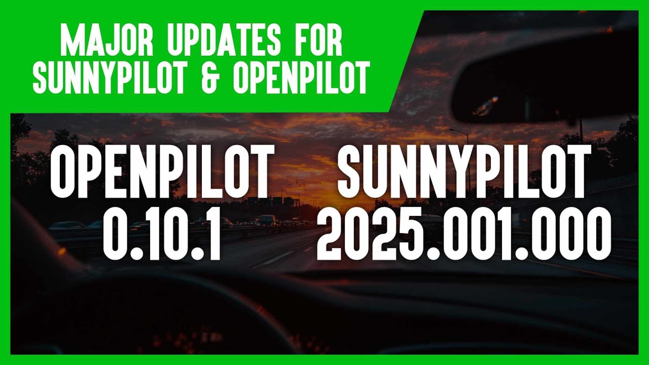 Переписанный Sunnypilot 2025 и обновления Openpilot 0.10.1: объяснение