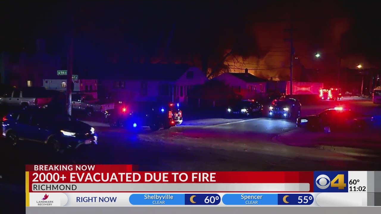 2000+ evacuated after large fire breaks out in Richmond