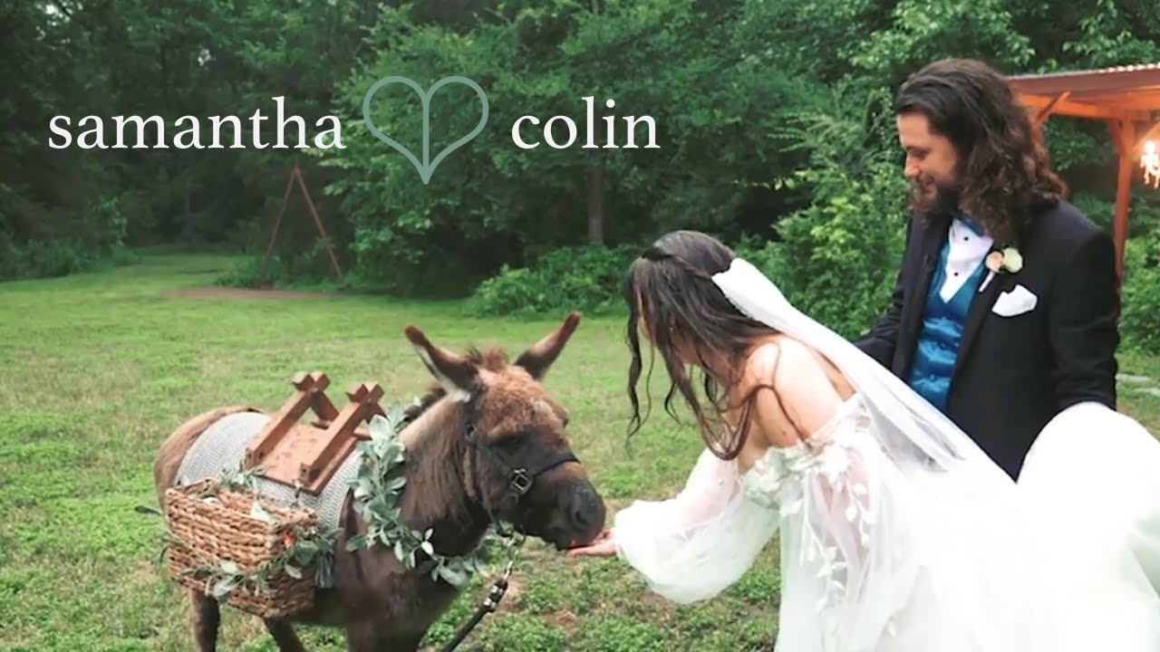 Donkeys, Dogs & Drizzle: Forest Wedding at Arrowwood in Dallas