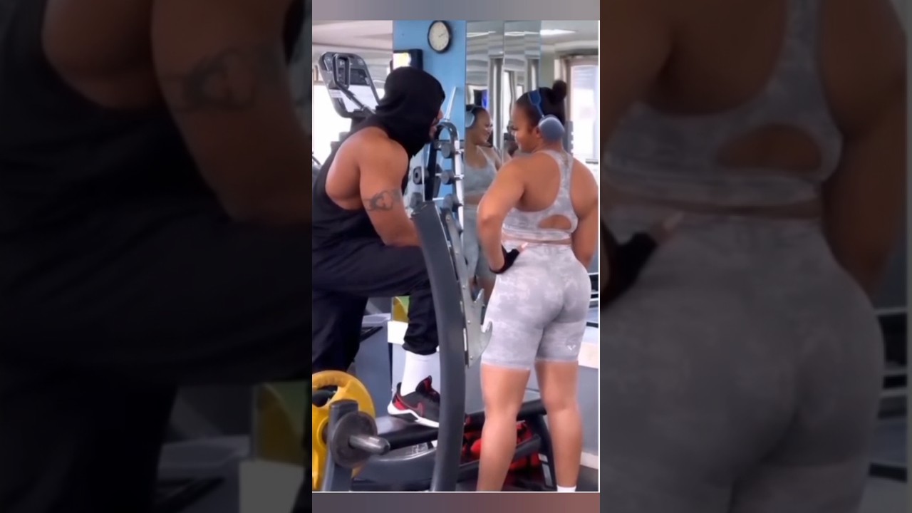 Actor Bolanle Ninalowo at the gym with girlfriend Actress Damilola Adegbite ❤️