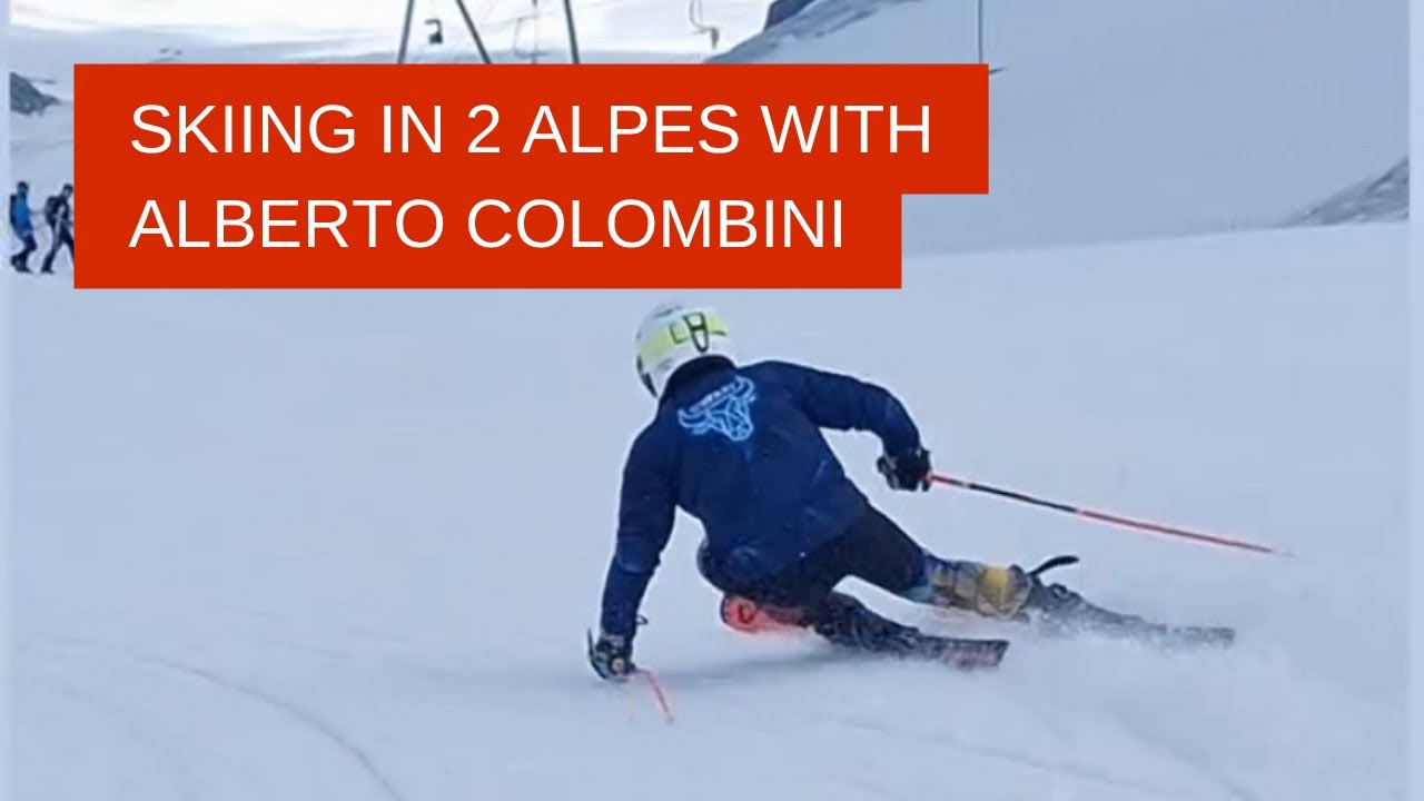 Summer skiing in 2 Alpes, France 🇫🇷 eith Alberto Colombini a Young and talented Skier 👍