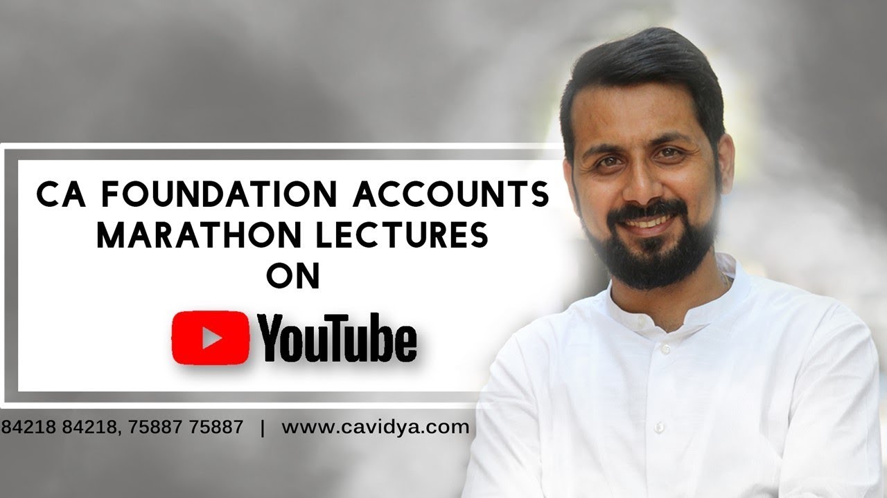 CA Foundation Accounts Marathon | Part 2 | CA  ANAND BHANGARIYA