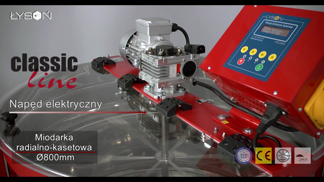 Miodarka radialno kasetowa elektryczna automat 800mm CLASSIC