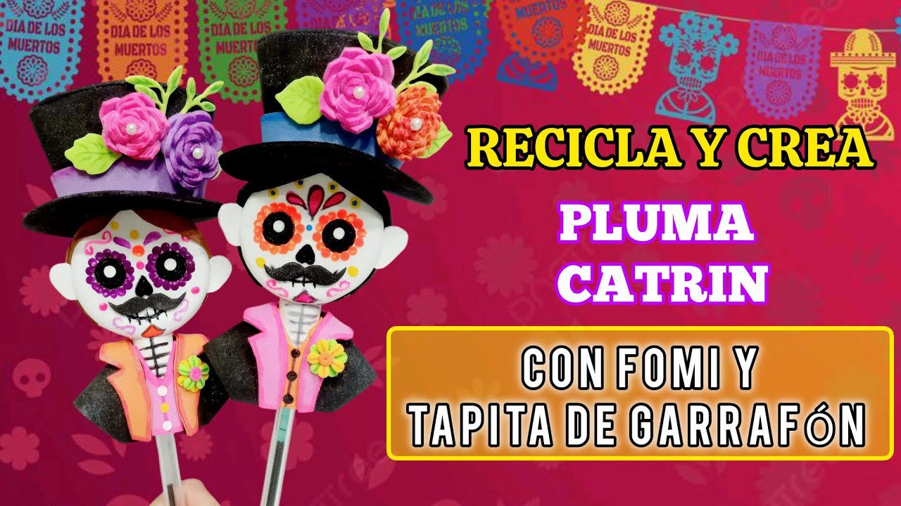 👉 Catrín con Tapita de Garrafón 🎩 | Manualidades con Fomy Reciclado paso a paso