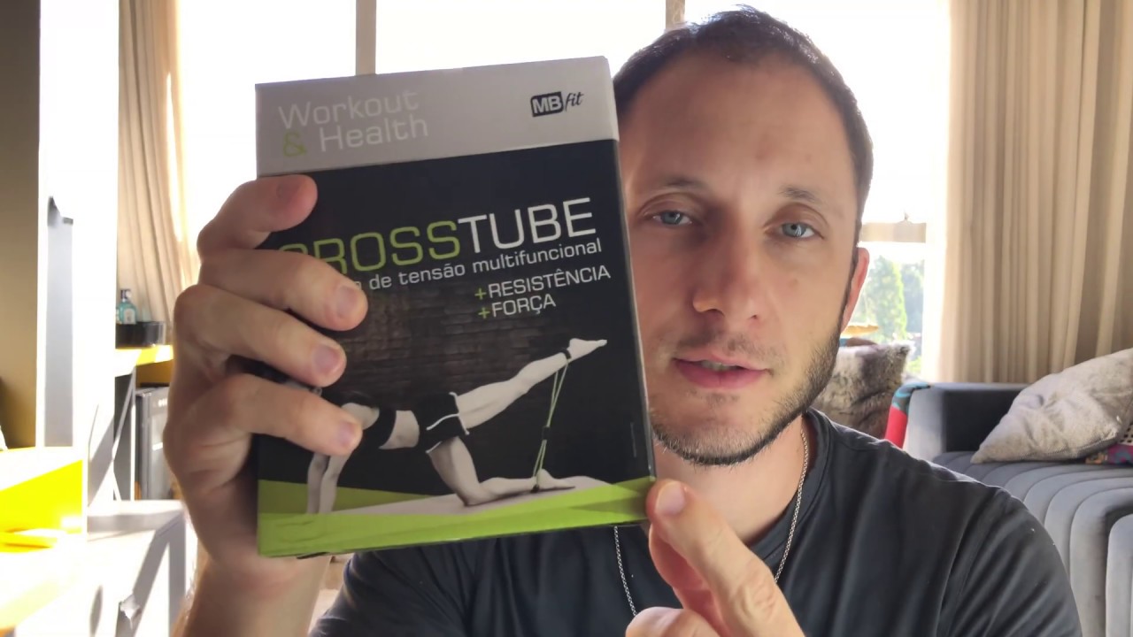 Extensor Elástico para Exercício em casa Biceps Triceps Ombros Pernas Crosstube