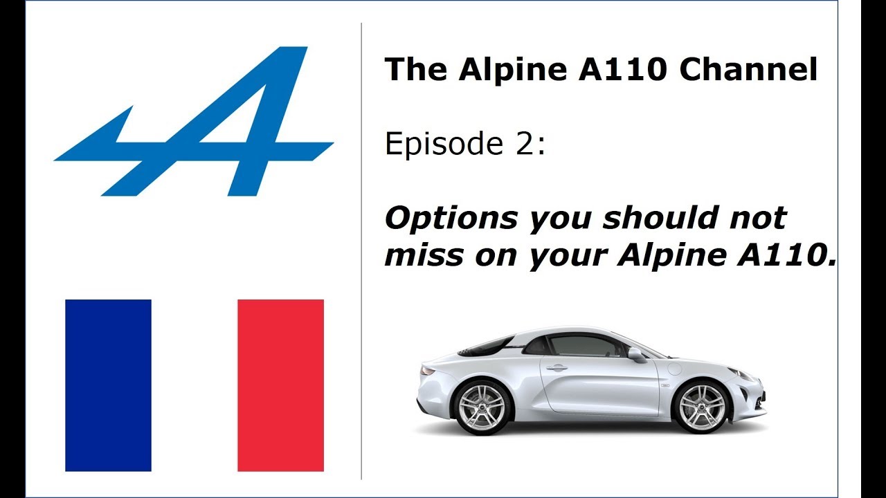 Options you should not miss on your Alpine A110