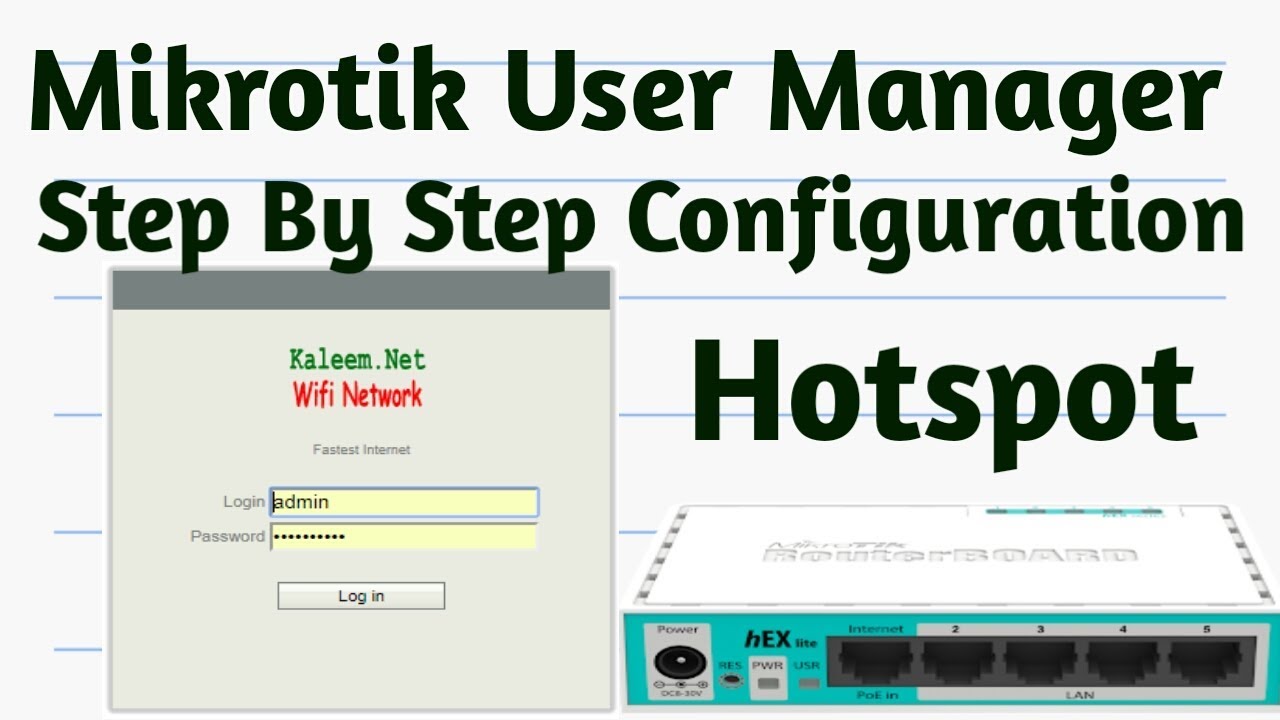 Mikrotik:Hotspot User Manager Step By Step configuration Tutorial 8