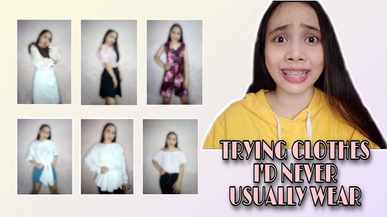 VLOG#3: TRYING CLOTHES I'D NEVER USUALLY WEAR (Sariling sikap Photoshoot haha)