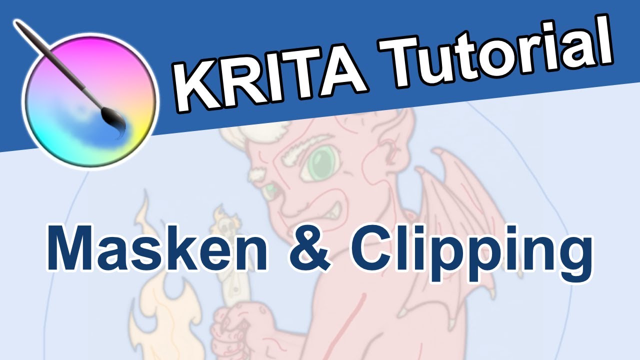 Masken & Clipping- oder Alpha-Ebenen in Krita - Krita Tutorial | Kostenlose Software für Zeichner