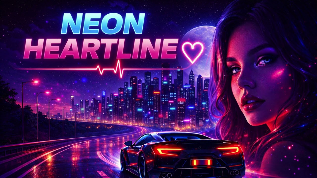 🔥 NEON HEARTLINE ⚡ | Cyberpunk Night Drive EDM | Emotional Synthwave AI Music | NeonPulse Music