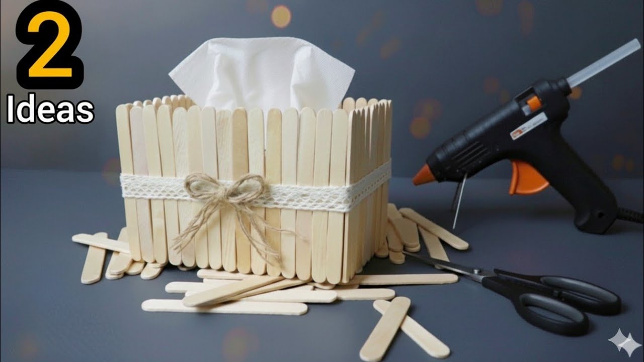 Transforming Cardboard waste and popsicle stick♻️😱2cIever recycling ideas that will surprise you!