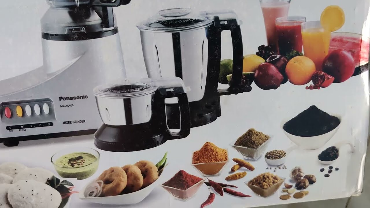 Panasonic MX-AC400 Mixer Grinder silver color unboxing. #unboxing #panasonic #mixergrinder #mx-ac400