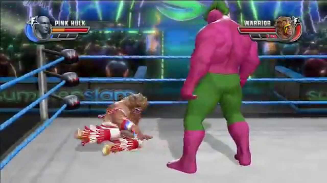 WWE ALL STARS !!! THE ULTIMATE WARRIOR VS PINK PUNK HULK