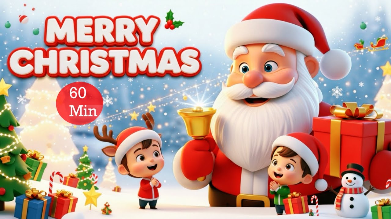 The ONLY 1 Hour Christmas 🎅 Song Your Kids Need! 🎁 | The Best 60 Minutes Non-Stop Christmas Songs 🎄