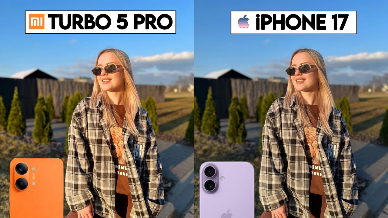 Сравнение камер Redmi Turbo 5 Pro и iPhone 17: тест и сравнение.