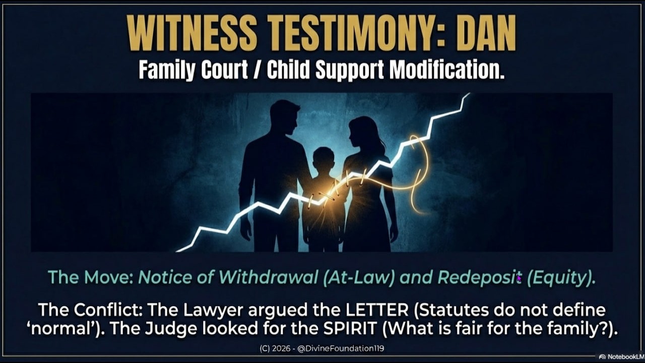 2014 02 - CWALTERS NTT TESTIMONY DIVORCE COURT WIN IN EQUITY FOR DAN