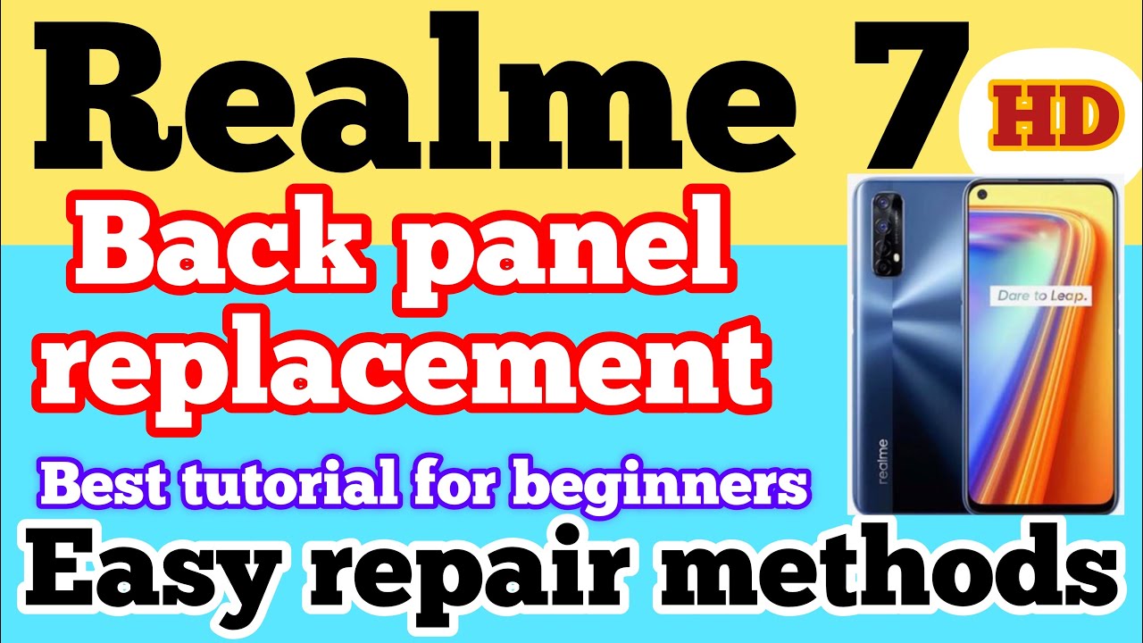 Realme 7 back panel replacement | realme 7 finger print senser replace | realme 7 easy repair