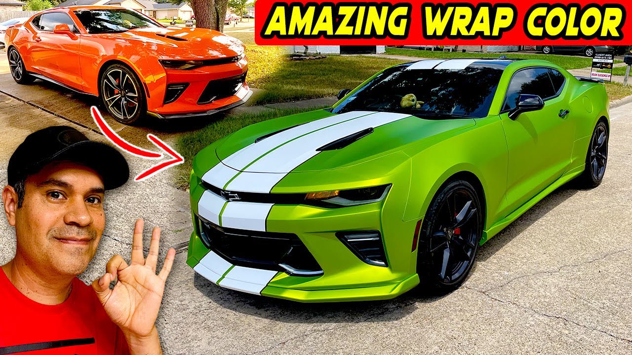 INSANE WRAP! Camaro Hot Wheels KPMF Matte Green Full CAR WRAP - 4K