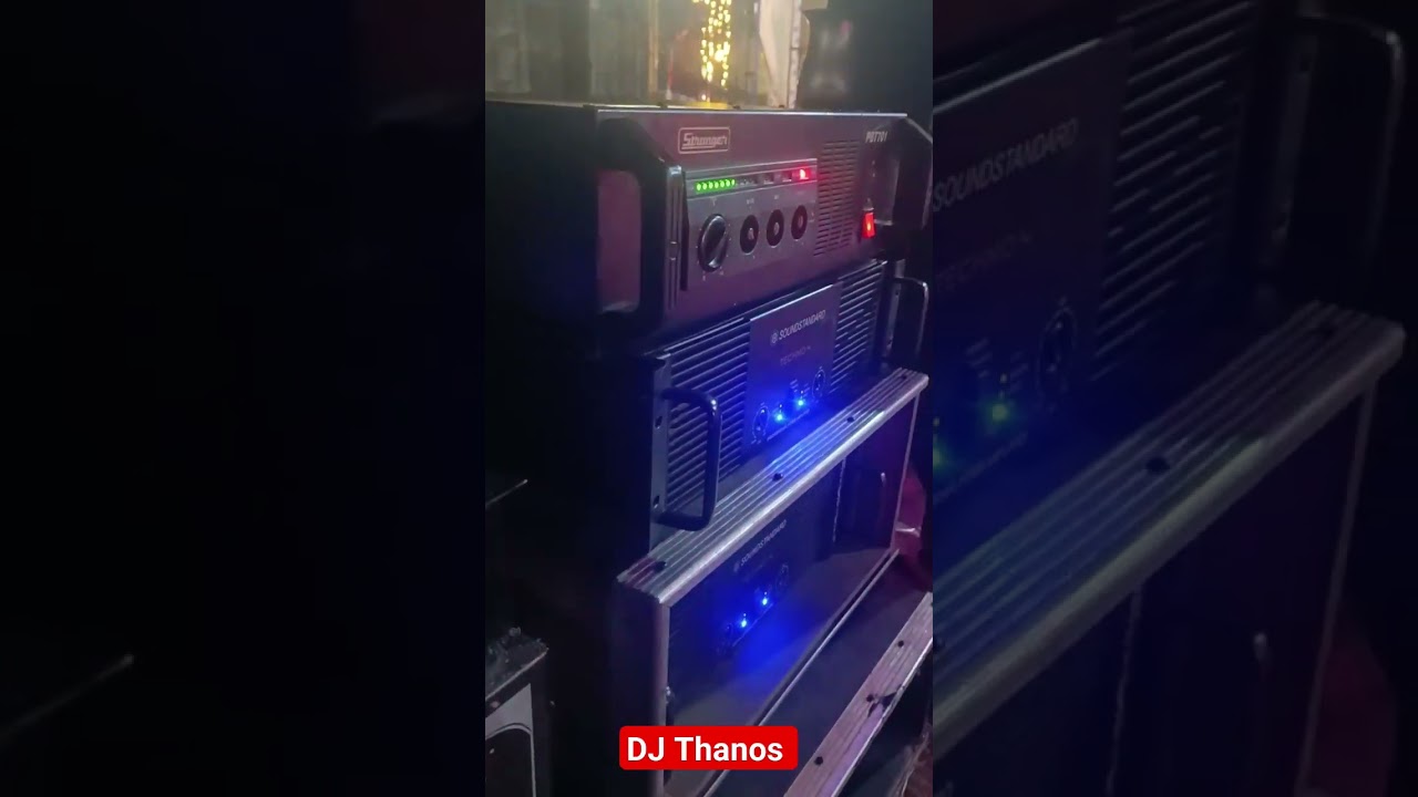 DJ power amplifier Hard Setup DJ Thanos ka party setup 🔊💥😱 khatarnak 