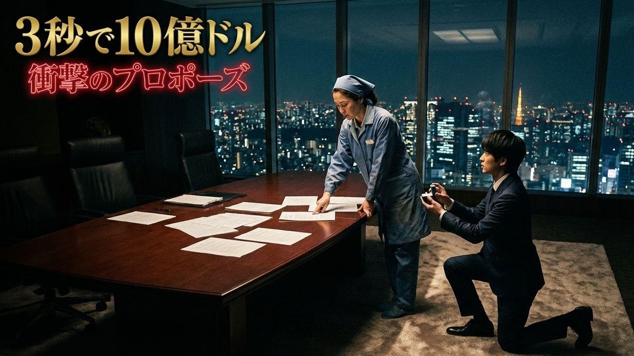 倒産寸前の会社を清掃員が3秒で救った！？CEOが即プロポーズした衝撃の理由