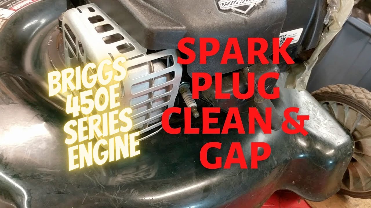 Bolens Mower 450E Briggs & Stratton Spark Plug Clean and Gap