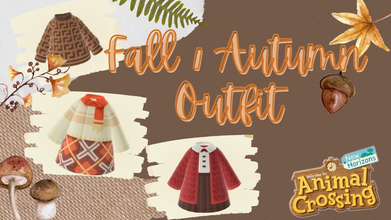 +150 Autumn/Fall Clothes Design Code - Animal Crossing New Horizons [Fall Theme Design]