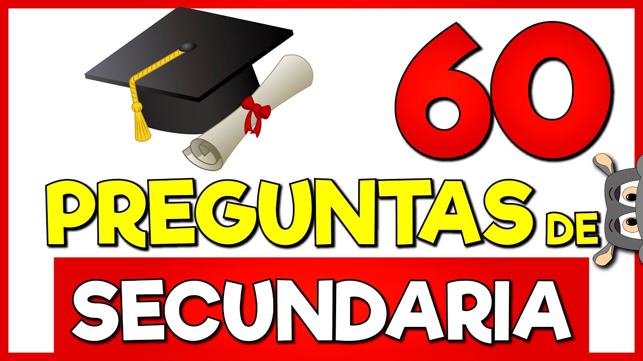 60 PREGUNTAS de SECUNDARIA FÁCILES 🧠🧠 ¿Cuántás Sabes? 🔥 preguntas de secundaria