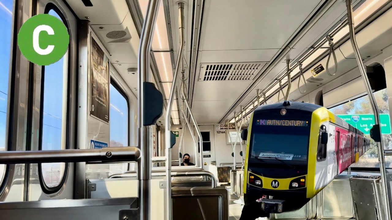 L.A. Metro C Line Interior Full Ride: Norwalk to Aviation/Century