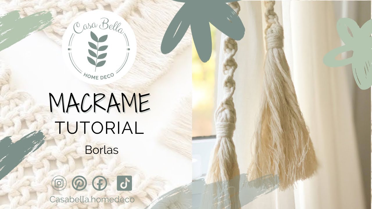 Hacemos sujeta cortinas con borla | Let’s make curtain holders, with tassels