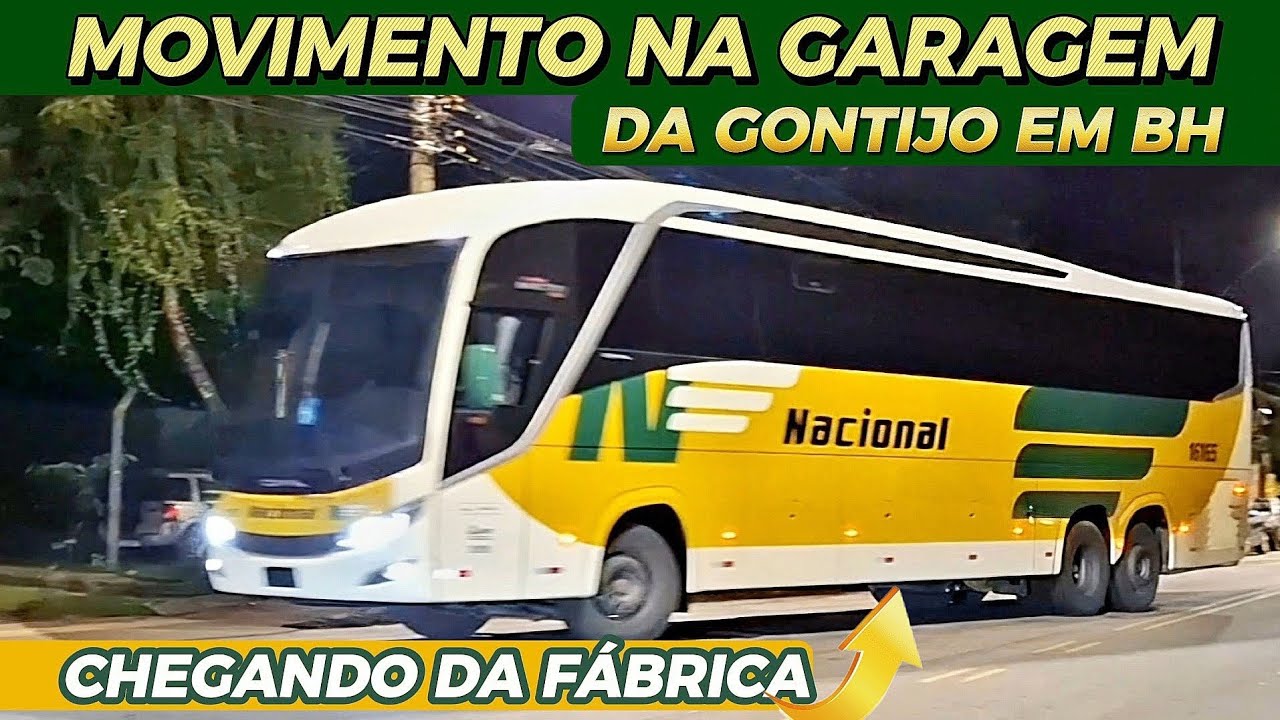 O inédito Invictus da Viação Nacional!! Movimentação dos Ônibus da Gontijo na Garagem