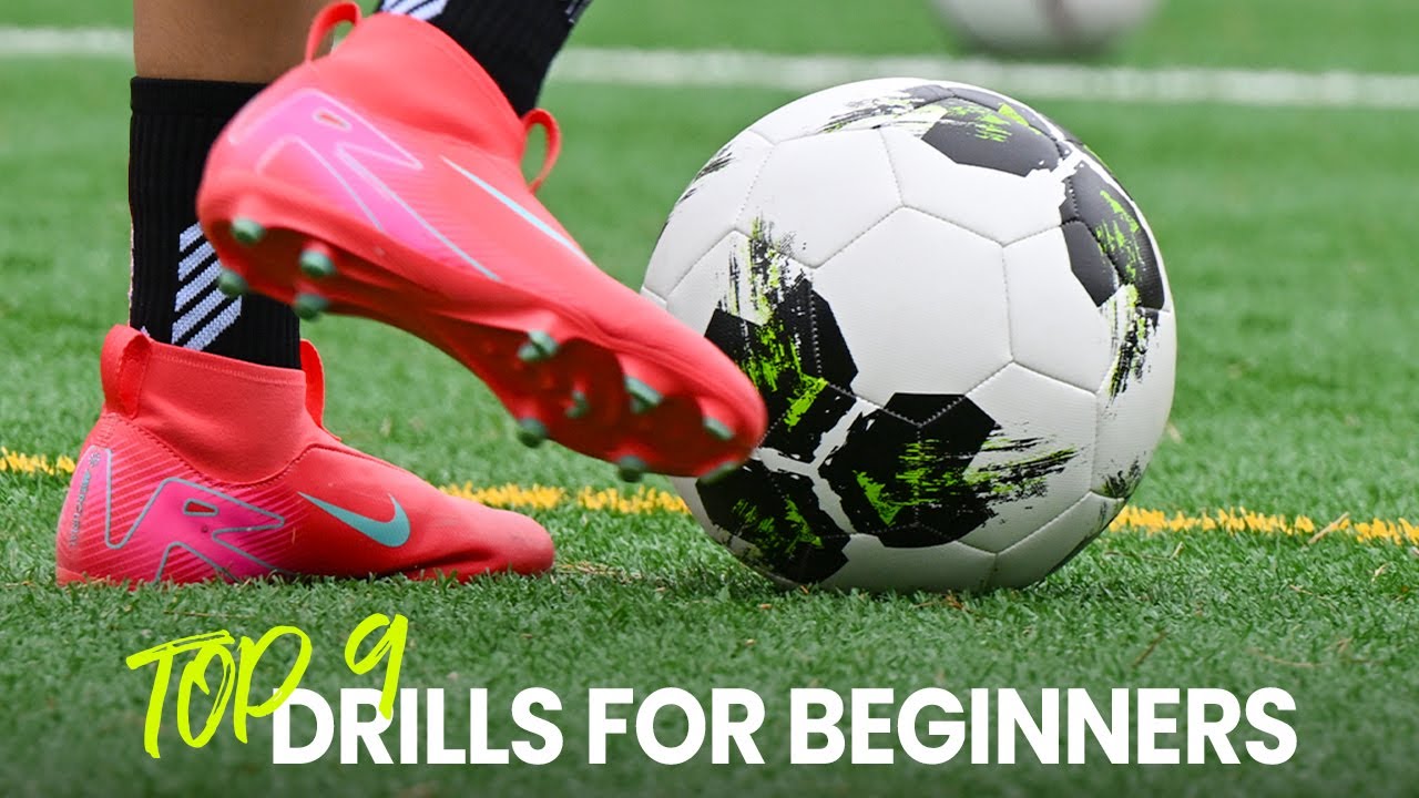 Top 9 Soccer Drills For Beginners In Under 90 Seconds! #soccerskills