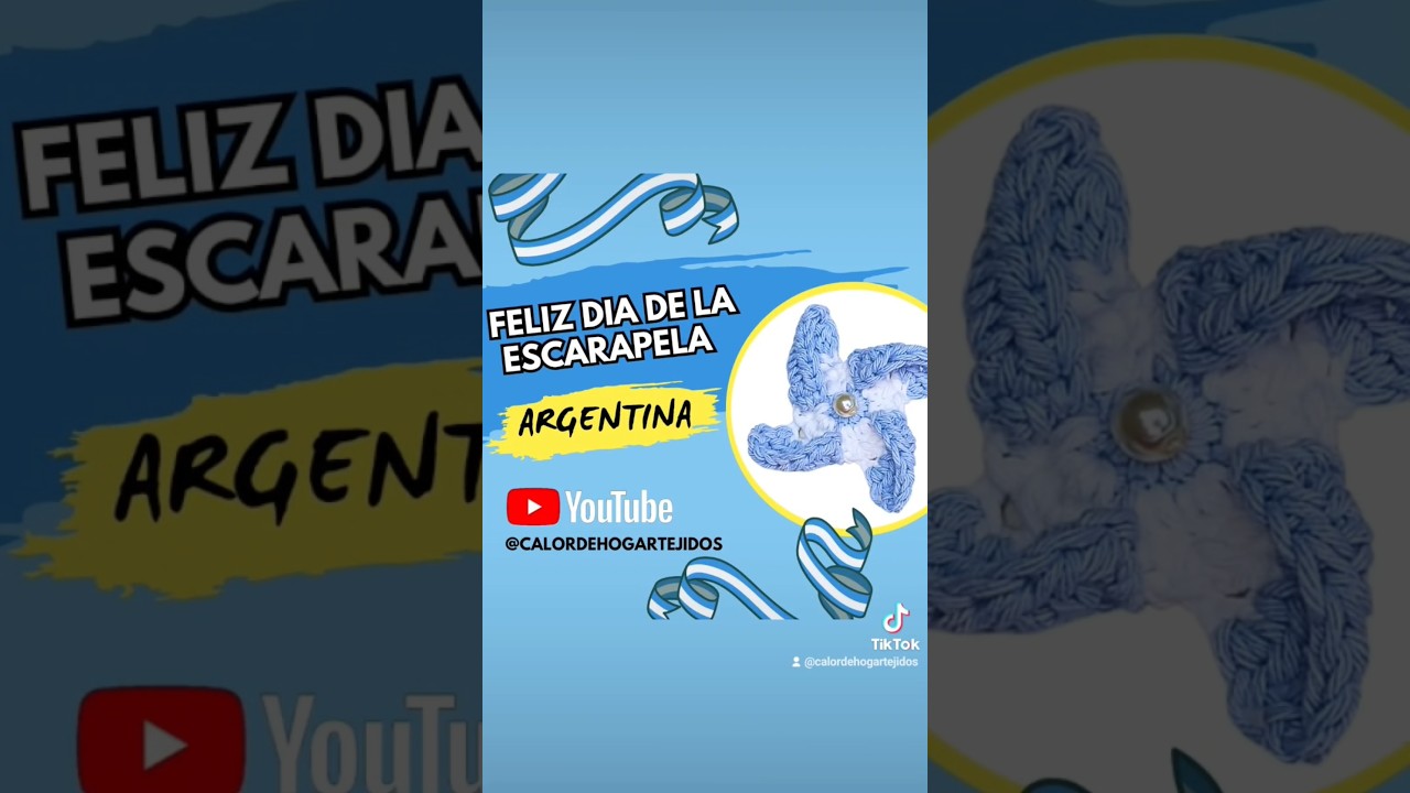 Tej&eacute; tu propia escarapela 🇦🇷 argentina con forma de molinete